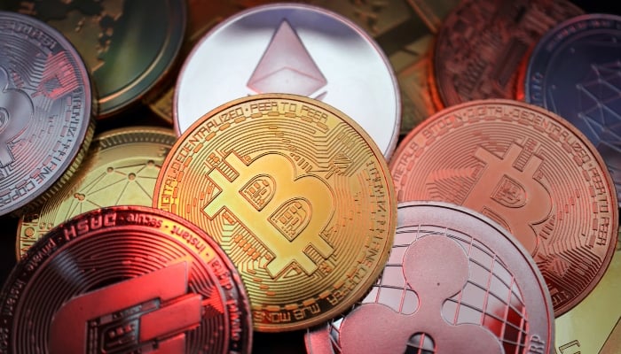 Representations of cryptocurrencies including Bitcoin, Dash, Ethereum, Ripple and Litecoin are seen in this illustration picture taken June 2, 2021. — Reuters