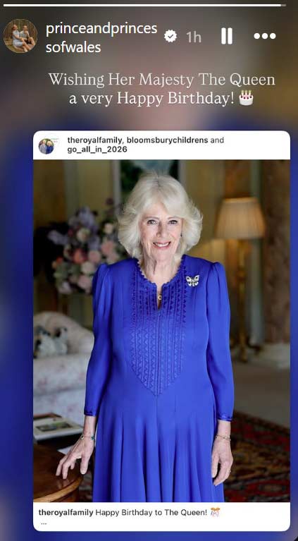 Prince Harry, Meghan, Archie, Lilibet drop message on Queen Camillas birthday?