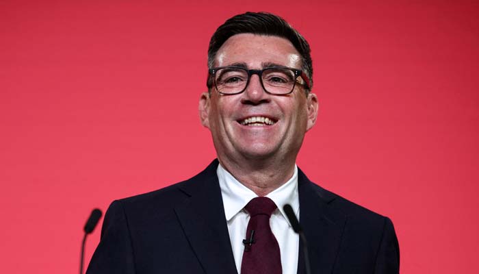 Andy Burnham reacts while speaking after being confirmed as the Labour Partys new leader and the countrys next Prime Minister, during Labours Special Conference in London, Britain, July 17, 2026. — Reuters