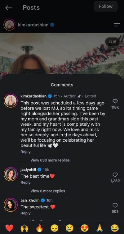 Kim Kardashian responds to backlash over tone-deaf post