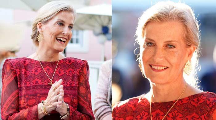 Duchess Sophie's romantic maroon look pulls at heartstrings