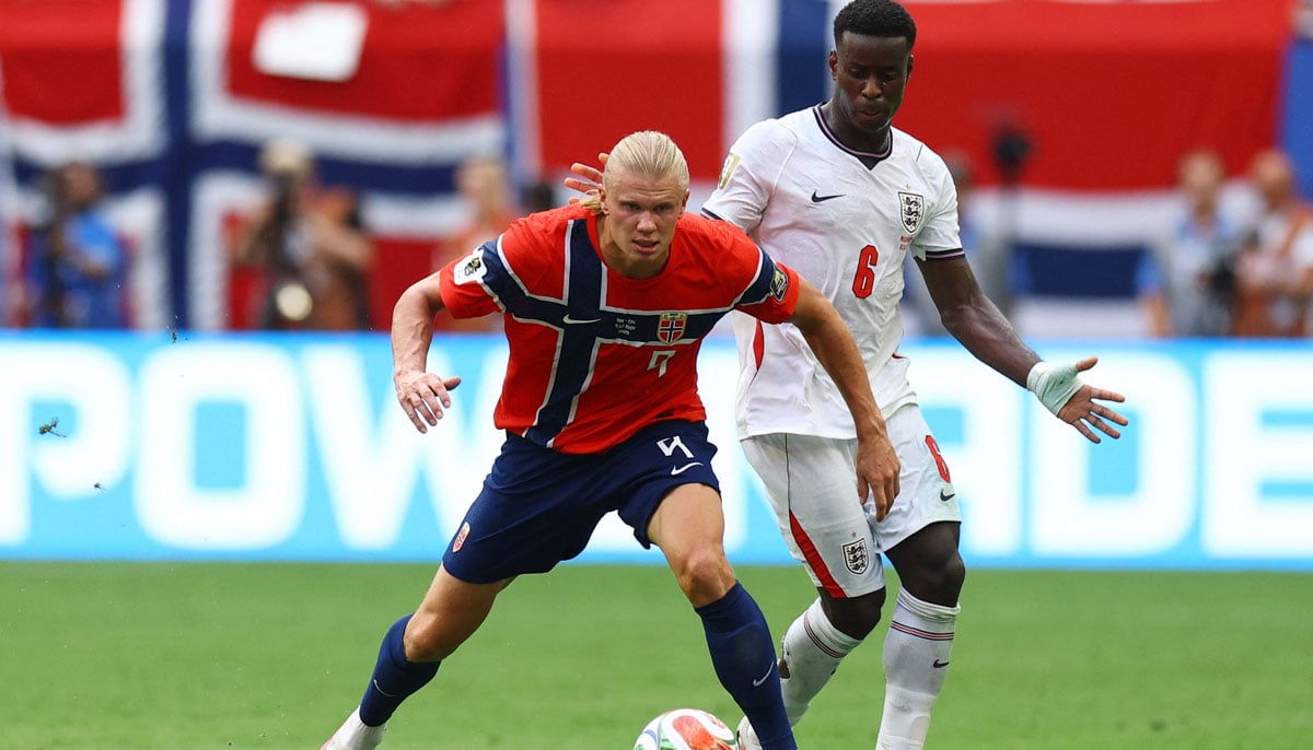 Viking row and minnows sparkle 19 Norways Erling Haaland in action with Englands Marc Guehi in Quarter Final in Miami Stadium, Miami Gardens, Florida, US on July 11, 2026. — Reuters