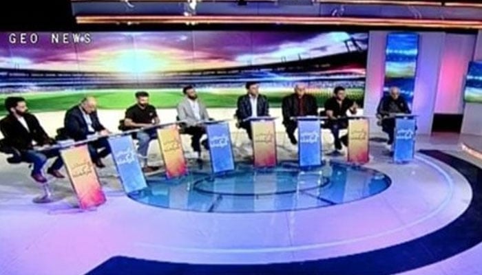 Geo News hosts special panel discussion, Cricket Ka Muqadma, to debate the challenges, shortcomings and future of Pakistan cricket. — Screengrab via YouTube/Geo News