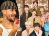 Justin Bieber hugs one BTS member after halftime performance