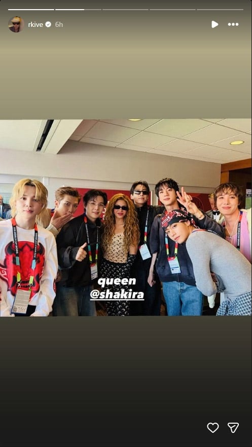 BTS meets queen Shakira backstage at FIFA Club World Cup