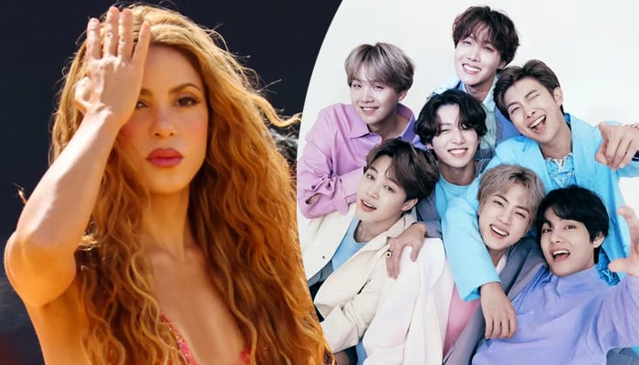 BTS meets queen Shakira backstage at FIFA Club World Cup