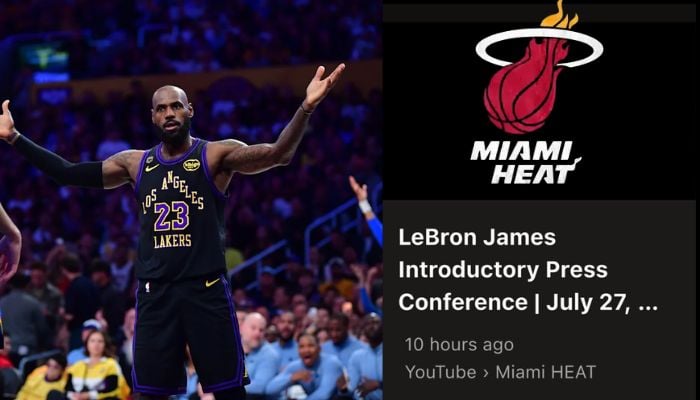 Heat say LeBron James introductory presser video was accident—but fans arent convinced