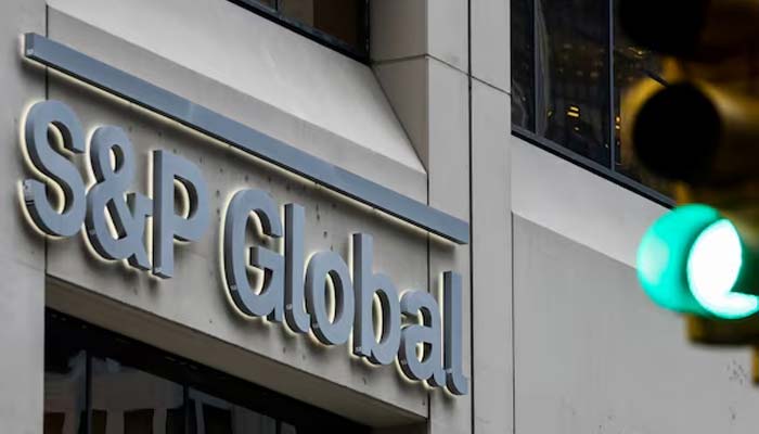 The S&P Global logo is displayed on its offices in the financial district in New York City, US, December 13, 2018. — Reuters