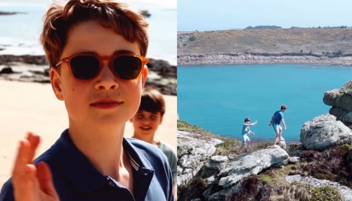 Prince George says Thank you in exciting video with Prince Louis