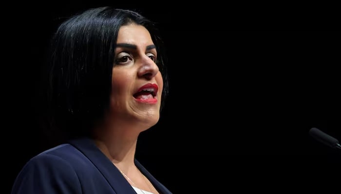 British Home Secretary Shabana Mahmood speaks on stage at Britains Labour Partys annual conference in Liverpool, Britain, September 29, 2025. — Reuters