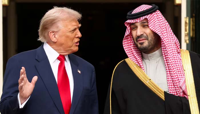 US President Donald Trump welcomes Saudi Crown Prince and Prime Minister Mohammed bin Salman during an arrival ceremony on the South Lawn of the White House in Washington, DC, US, November 18, 2025. — Reuters