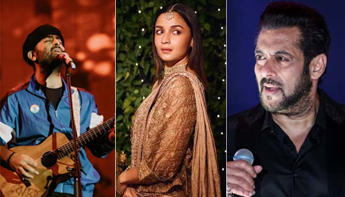 From left — Salman Khan, Alia Bhatt and Arjut Singh. — Reuters/Facebook/aliabhatt/ArijitSingh