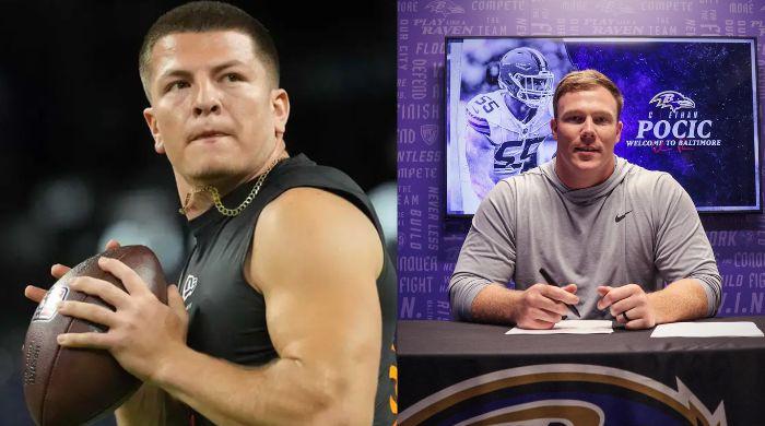 Diego Pavia's stint with Ravens ends as team waives QB before camp; sign Ethan Pocic