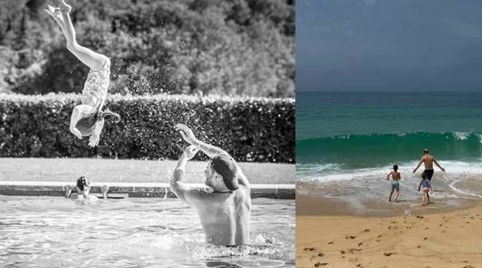 Prince Harry throws Lilibet into pool infront of Meghan: Photo sparks reaction