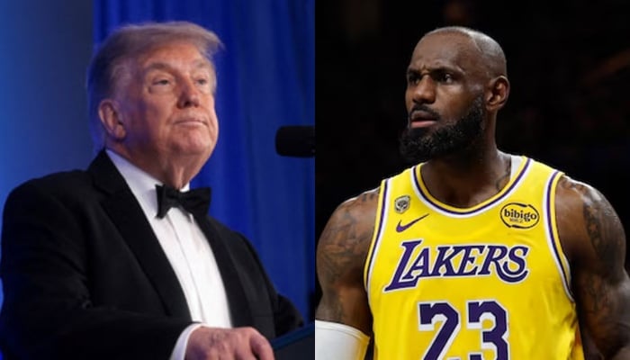 This collage of pictures shows US President Donald Trump (left) and renowned basketball player LeBron James. — Reuters/File