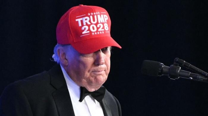 Trump bashes 'fake news,' stokes 2028 furore in press gala rerun