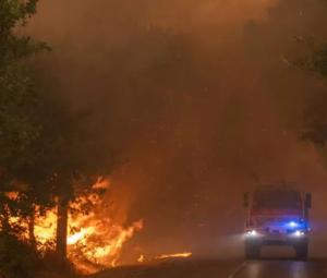 Wildfires force evacuations outside Bordeaux as wind stokes Spanish blazes