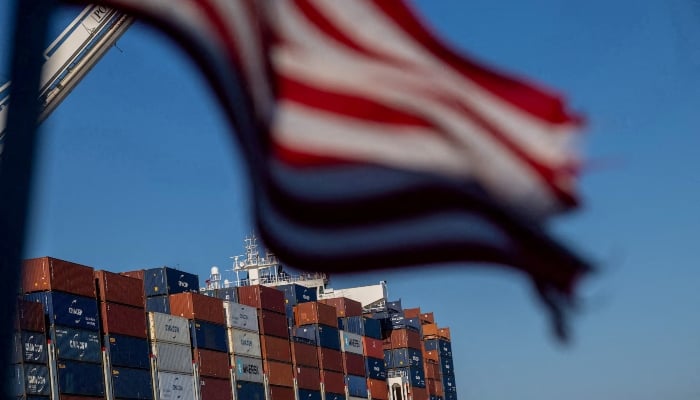A cargo ship full of shipping containers is seen at the port of Oakland, California, US, August 4, 2025. — Reuters