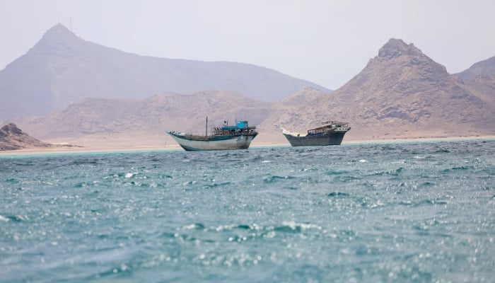 Boats float near the coast of Bab el-Mandeb, Yemen, April 2, 2026. — Reuters