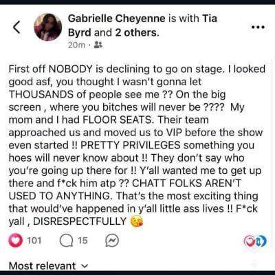 Usher concertgoer addresses rejecting his advances in awkward onstage moment