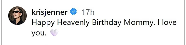 Timothée Chalamets mom reacts to Kris Jenners loss