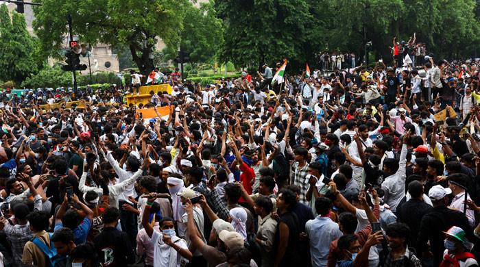 India activists demand release of detained 'cockroach' protesters
