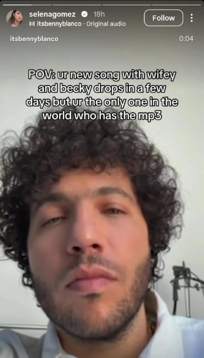 Benny Blanco announces new song with wifey Selena Gomez and Becky G