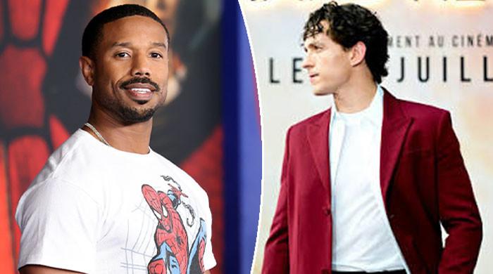 Michael B. Jordan interrupts Tom Holland during interview: Watch