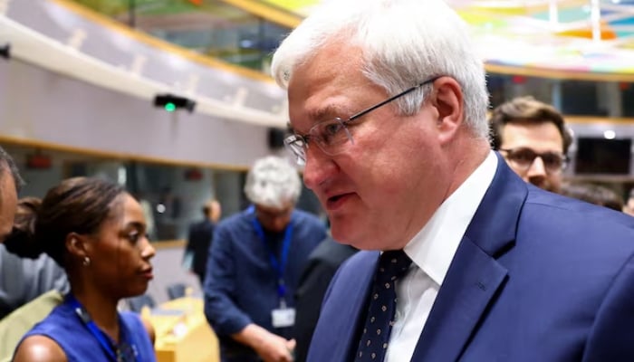 Ukraines Foreign Minister Andrii Sybiha attends a European Union Foreign Ministers meeting in Brussels, Belgium July 13, 2026. — Reuters