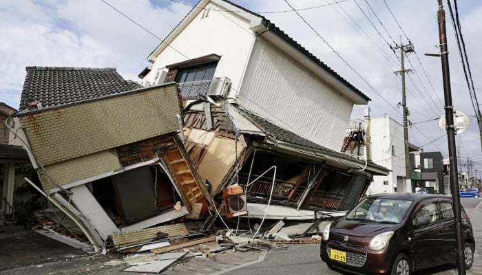Buildings that collapsed after an earthquake with a magnitude of 7.1 struck Japans southern Kumamoto prefecture, in Yatsushiro City, Japan, July 29, 2026. — Reuters
