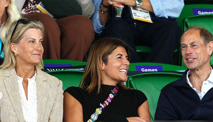 Duchess Sophie joins Prince Edward and Anne for thrilling day of Athletics