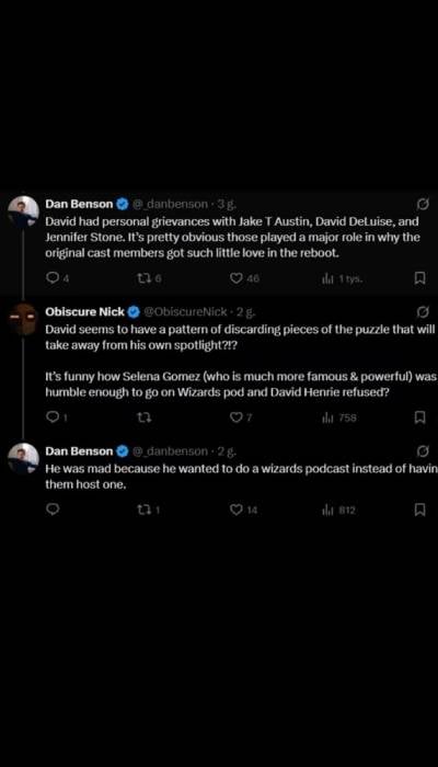 David Henrie called out by OG Wizards cast for personal grievances