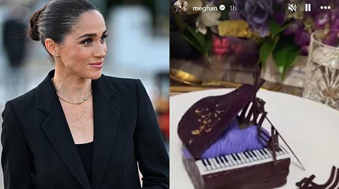 Meghan Markle shows off chocolate piano from ‘last night' with Prince Harry