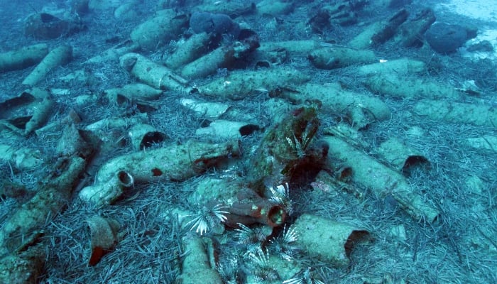 Representational image shows amphorae at the sea bottom at a shipwreck site, off the coast of Protaras, Cyprus June 26, 2019. — Reuters