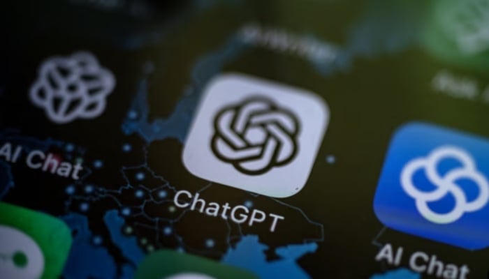 This illustration shows the AI (Artificial Intelligence) smartphone app ChatGPT surrounded by other AI Apps in Vaasa, Finland, on June 6, 2023. — AFP
