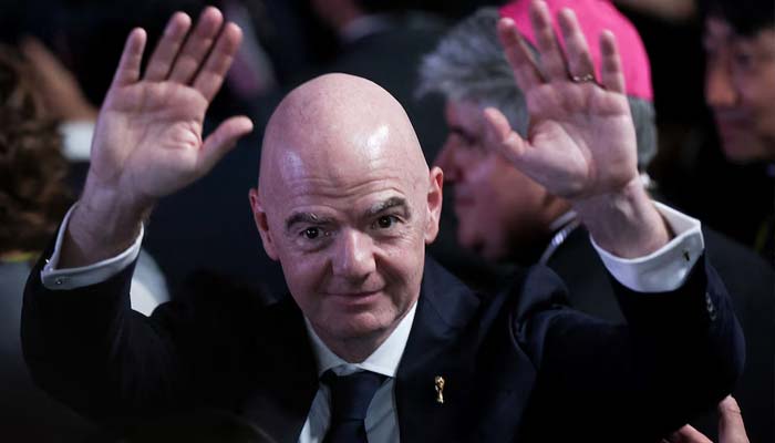 FIFA President Gianni Infantino attends the inauguration of Abelardo De La Espriella as Colombias president, in Cali, Colombia, August 7, 2026. — Reuters