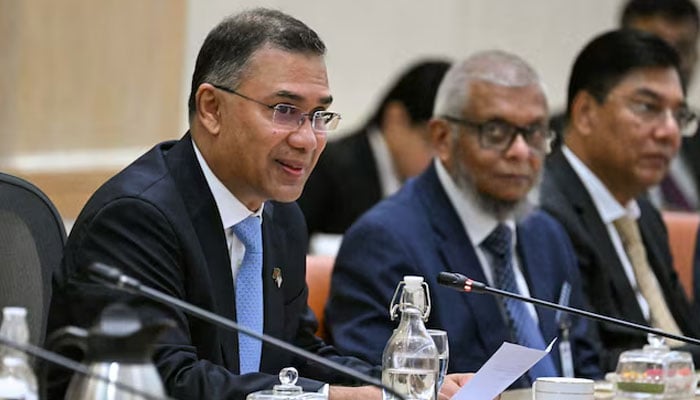 Bangladeshs Prime Minister Tarique Rahman attends a meeting with Malaysias Prime Minister Anwar Ibrahim (not pictured) at the Federal Government office Perdana Putra in Putrajaya, Malaysia, June 22, 2026.— Reuters