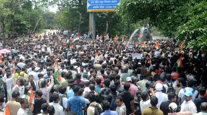 Indian police fire tear gas, use batons to disperse youth protesters
