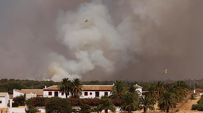 Spain removes remains of 11th century kings from monastery as wildfire rages