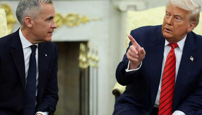 US President Donald Trump meets with Canadian Prime Minister Mark Carney in the Oval Office at the White House in Washington, DC, US, May 6, 2025. — Reuters