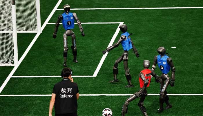 Faster, stronger, (occasionally) upright: Humanoid robots compete in Beijing games