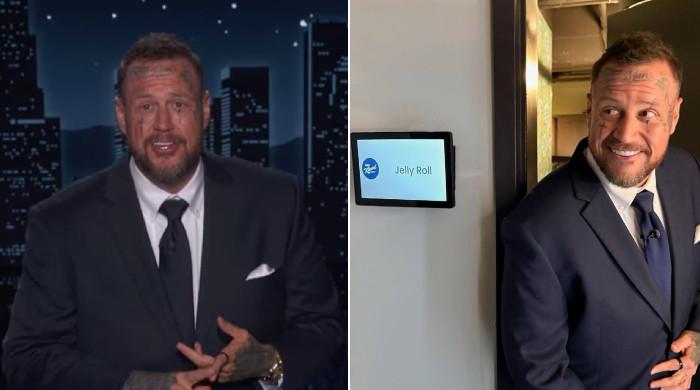 Jelly Roll breaks recent hiatus to guest-host 'Jimmy Kimmel Live'