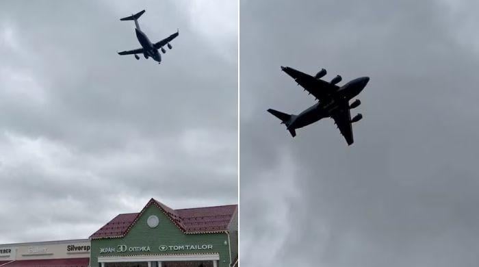 US military plane lands in Moscow as mystery deepens over CIA chief's reported visit