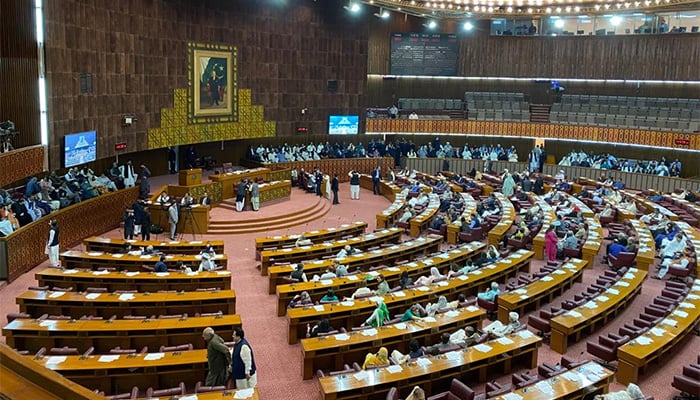 A view of the National Assembly during a session in Islamabad. — APP/File