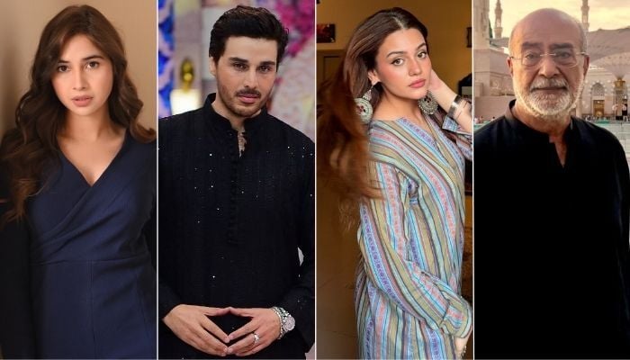 From (left to right) Actor Sabeena Farooque, Ahsan Khan, Zara Noor Abbas, Muhammed Ahmed Syed express frusatration as 15 children died after a fire broke out in the children ward of Islamabads Pims hospital on August 26, 2026.— Instagram