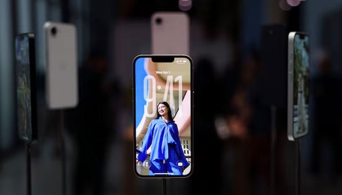 The iPhone 17e is on display during an event in New York City, US, March 4, 2026. — Reuters