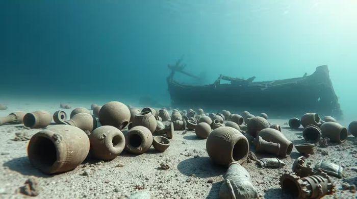 Divers uncover ancient shipwreck near Andros, Greece, dating to 4th century B.C.