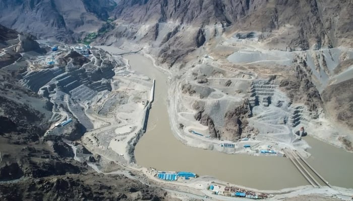 A view of Diamer-Bhasha Dam in this undated image. — Wapda website