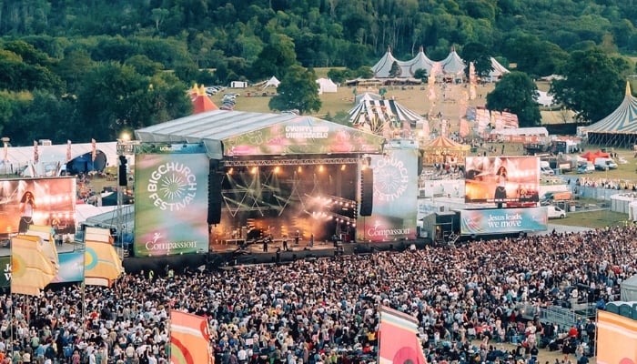 Man dies, six injured after large sign collapses at Christian festival in West Sussex
