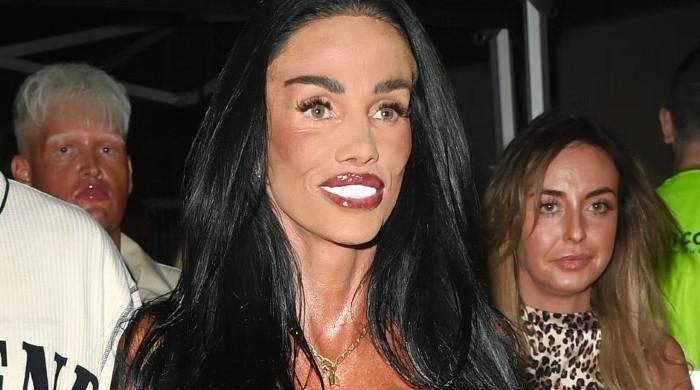 Katie Price puts slim figure on display in bold look at Manchester Pride